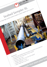 Seabed Sampler XL for high quality soil samples