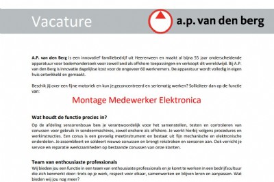 Montage medewerker elect